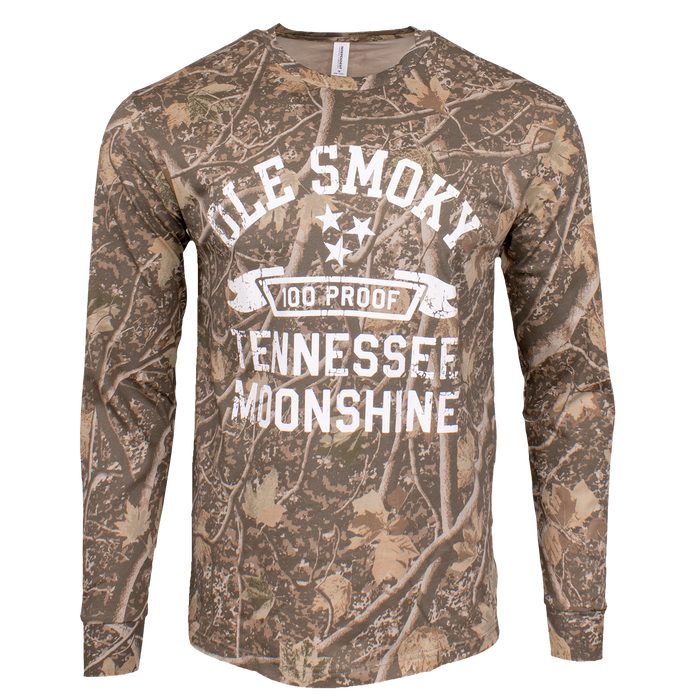 100 PROOF BANNER DEADWOOD CAMO L/S TEE