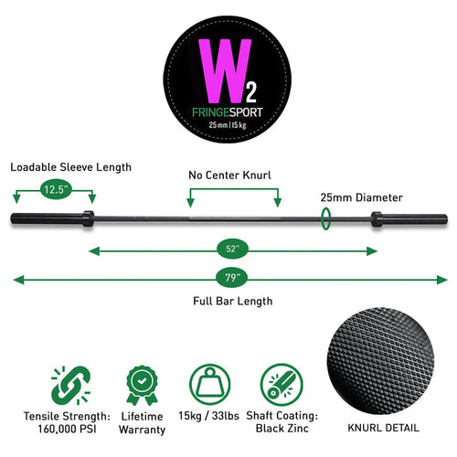 15 kg Women's Wonder Bar Olympic Barbell (369034401)