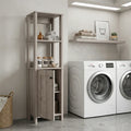 16" Light Gray Wood Freestanding Single Door Bathroom Vanity