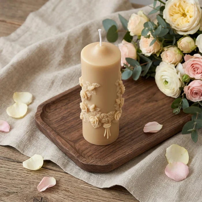 2" Almond Cashmere Plum Scented Candle