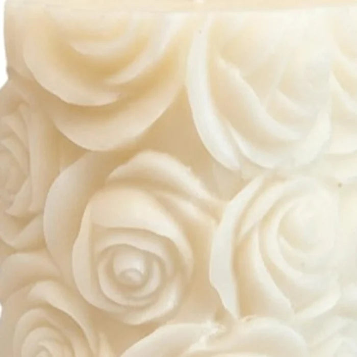 2" Ivory Rose Petals Scented Candle