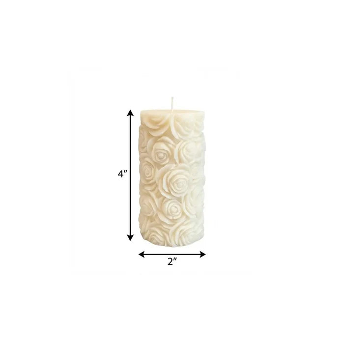 2" Ivory Vanilla Scented Candle