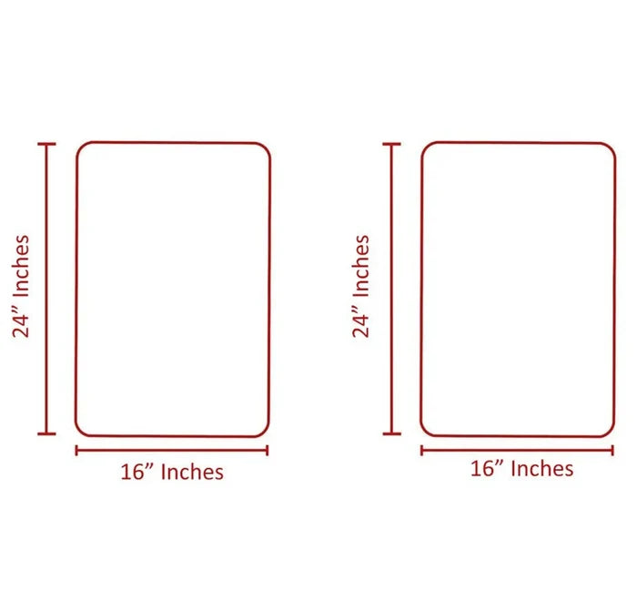 2 Piece Soft Cozy Plush Chenille Bath Mat & Contour Bath Rug