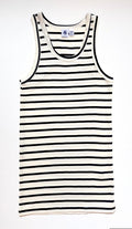 23106 63 WHITE NAVY SPRING SUMMER 2025 STRIPES TANK TOP