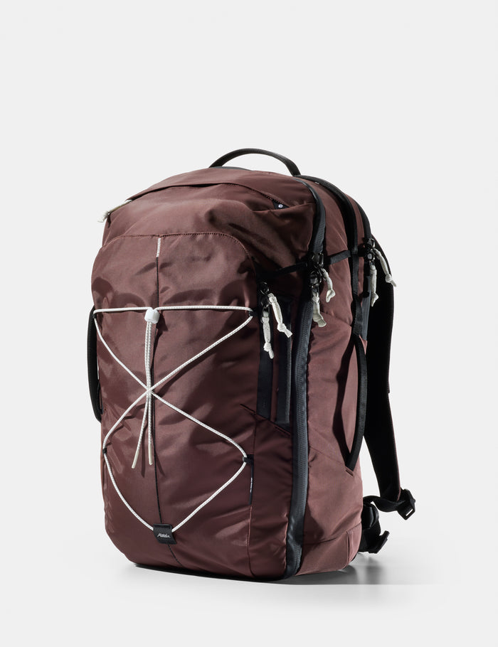 garnet backpack on a white background