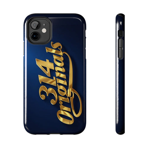 "314 Originals" Gold Script on Navy Tough Protective Case - 314 Originals
