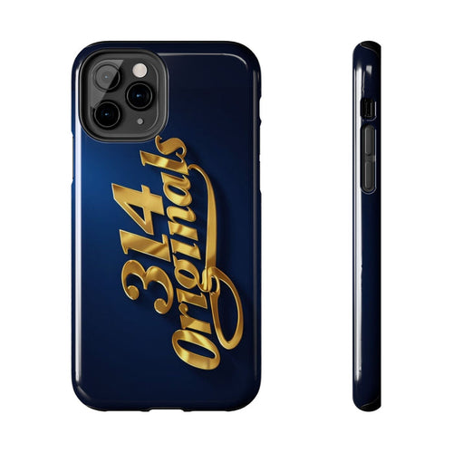 "314 Originals" Gold Script on Navy Tough Protective Case - 314 Originals