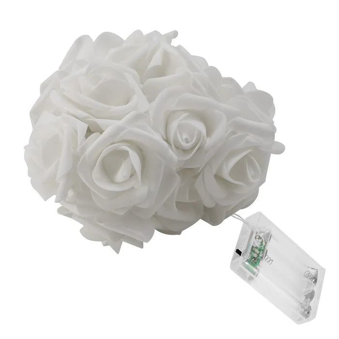 40 LEDs Rose Flower String Lights