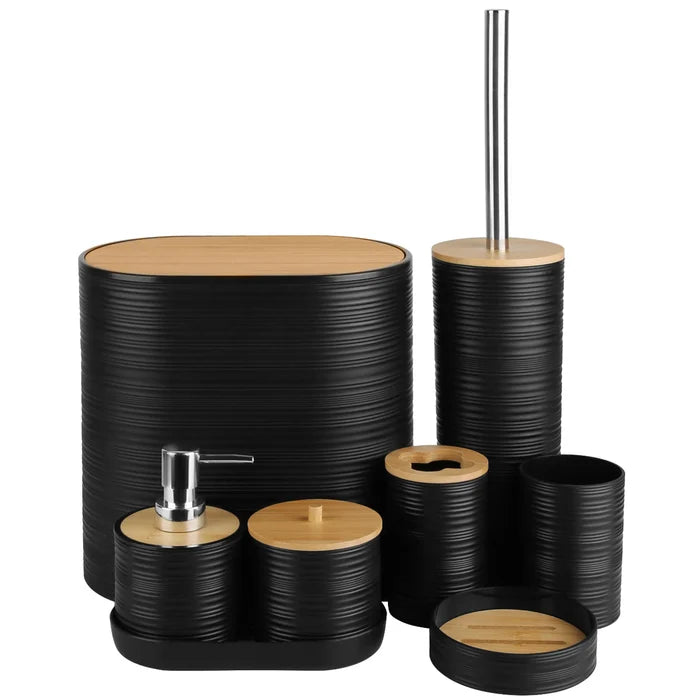 8Pcs Bathroom Accessories Set Bathroom Holder Set