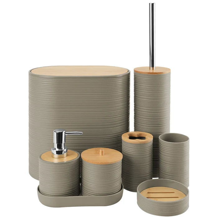 8Pcs Bathroom Accessories Set Bathroom Holder Set