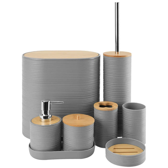 8Pcs Bathroom Accessories Set Bathroom Holder Set