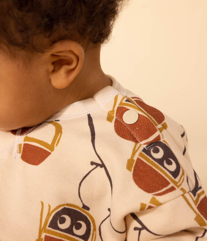 A08RA LEJAUNE 01 CREAM MULTI NEWBORN SWEATSHIRTS