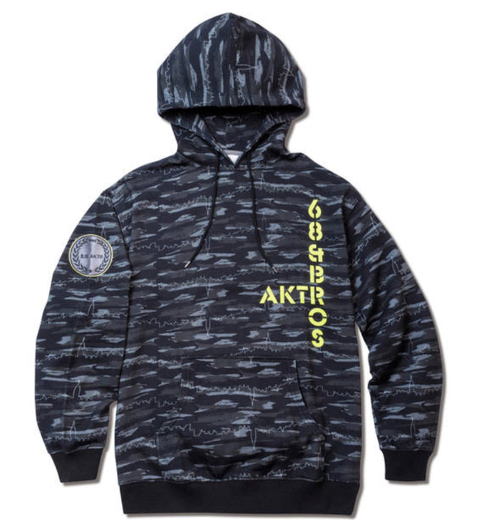 AKTR 68&BROTHERS×AKTR CITY CAMO HOOED SWEATSHIRT