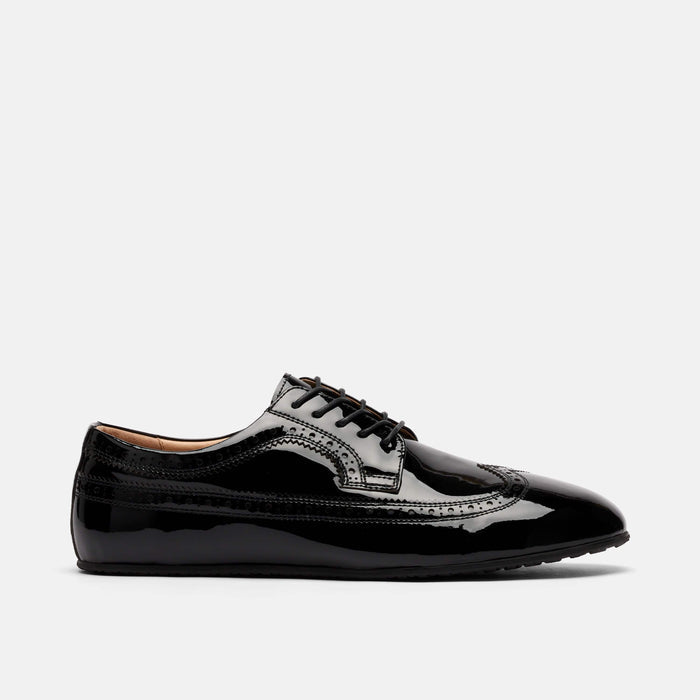 Alexander Black Patent Leather Ballerina Longwing Sneakers