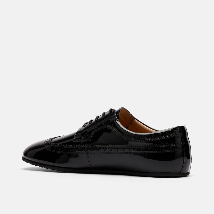 Alexander Black Patent Leather Ballerina Longwing Sneakers