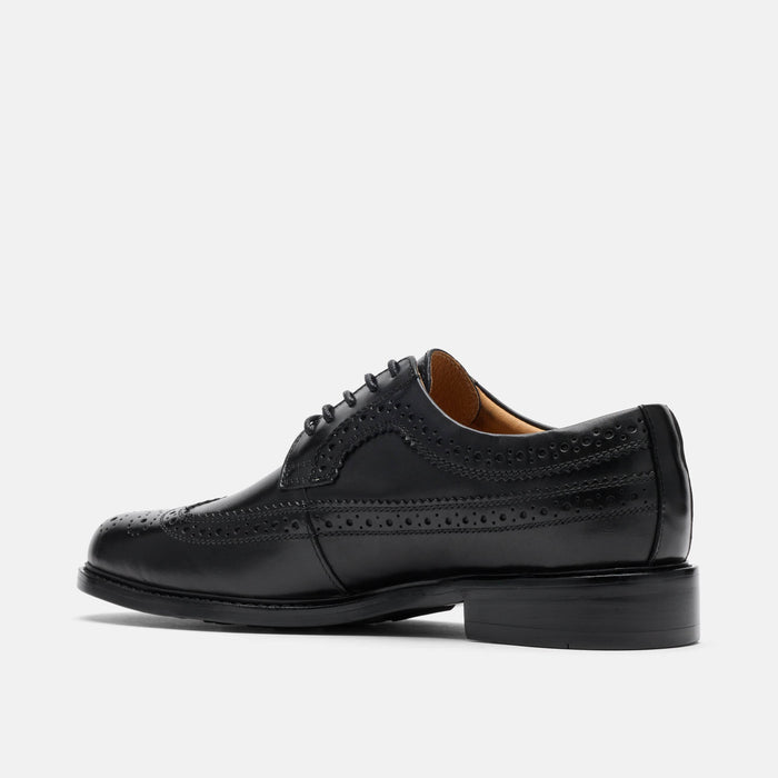 Alistair Black Calf Leather Longwings