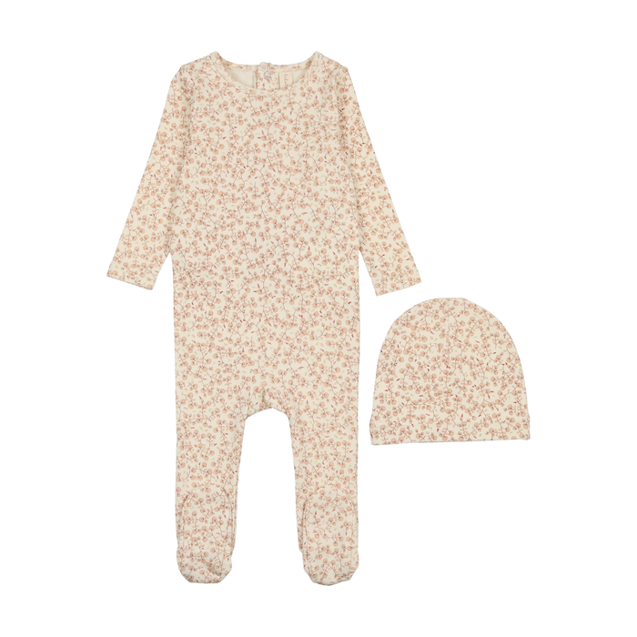 All Over Floral Footie Set