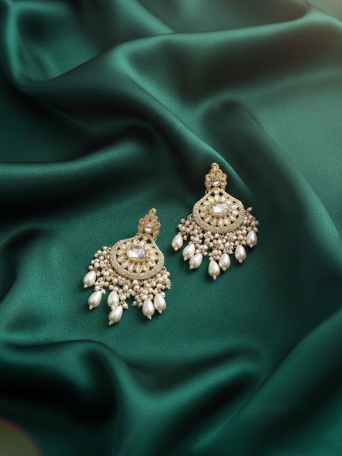 Antique Gold & Polki Statement Drops.