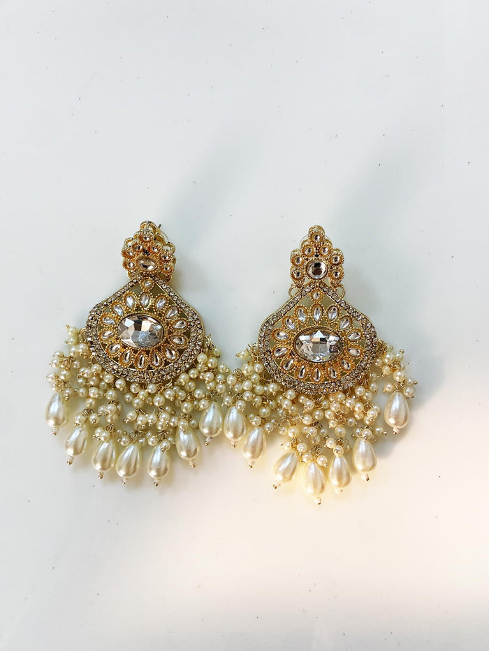 Antique Gold & Polki Statement Drops.