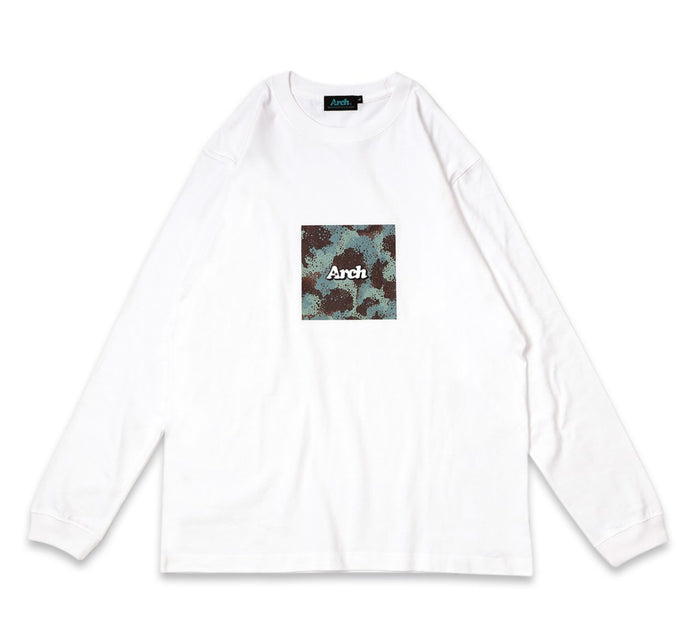 Arch spray camo box logo L/S tee