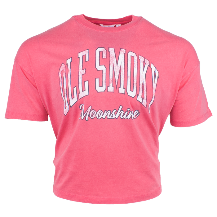 ARCH TEXT BOARDWALK TEE - LIPSTICK