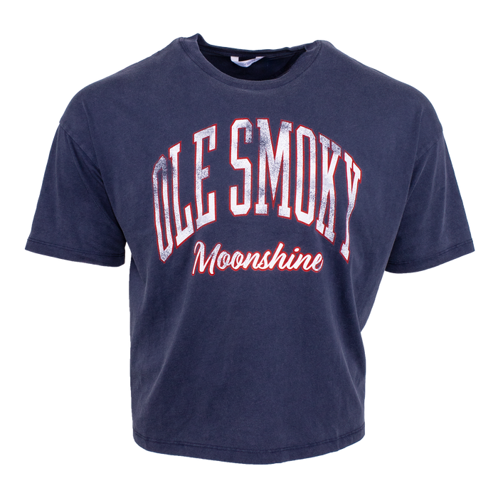 ARCH TEXT BOARDWALK TEE-NAVY