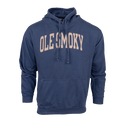 ARCH TEXT HOODIE - INDIGO