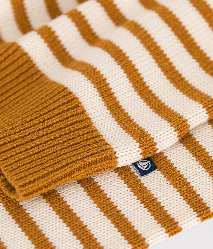 AW24 - A0AWH 01 BROWN CREAM 25% SALE FALL WINTER 2024/25 LONG SLEEVES STRIPES SWEATER