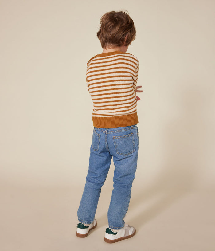 AW24 - A0AWH 01 BROWN CREAM 25% SALE FALL WINTER 2024/25 LONG SLEEVES STRIPES SWEATER