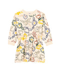 AW24 - A0BER 01 CREAM MULTI 25% SALE DRESSES FALL WINTER 2024/25 FLORAL LONG SLEEVES