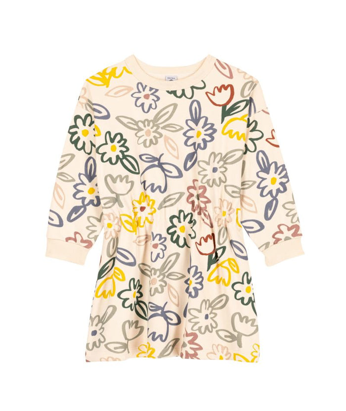 AW24 - A0BER 01 CREAM MULTI 25% SALE DRESSES FALL WINTER 2024/25 FLORAL LONG SLEEVES