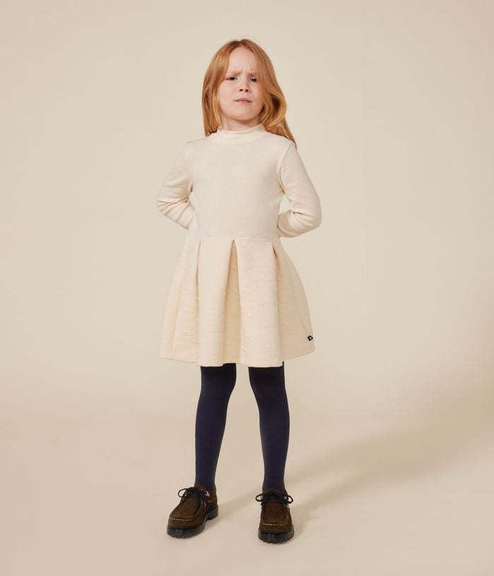 AW24 - A0BFE 02 CREAM DRESSES FALL WINTER 2024/25 GIRL