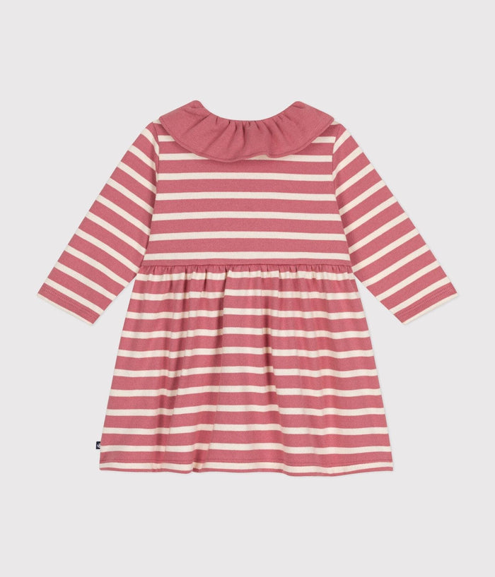 AW24 - A0BKO 02 PINK WHITE DRESSES FALL WINTER 2024/25 LONG SLEEVES STRIPES