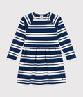 AW24 - A0BOA 01 NAVY OATMEAL DRESSES FALL WINTER 2024/25 GIRL SAILOR STRIPES