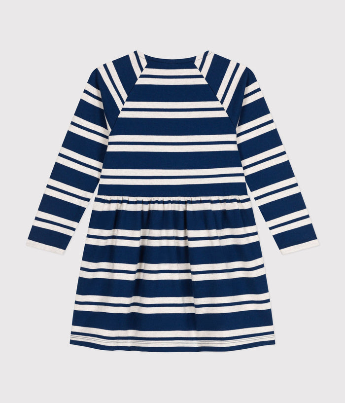 AW24 - A0BOA 01 NAVY OATMEAL DRESSES FALL WINTER 2024/25 GIRL SAILOR STRIPES