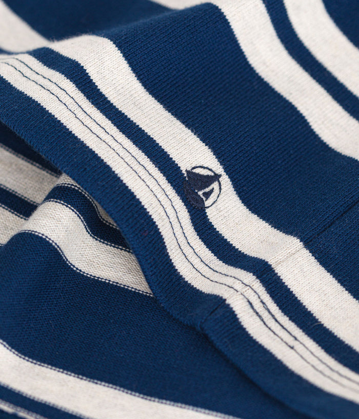 AW24 - A0BOA 01 NAVY OATMEAL DRESSES FALL WINTER 2024/25 GIRL SAILOR STRIPES