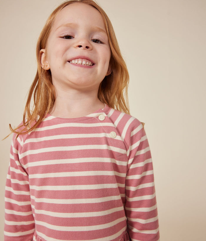 AW24 - A0BOC 01 PINK CREAM DRESSES FALL WINTER 2024/25 GIRL STRIPES