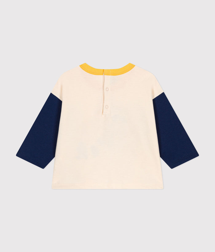 AW24 - A0BPH 02 CREAM NAVY FALL WINTER 2024/25 LONG SLEEVES TEE