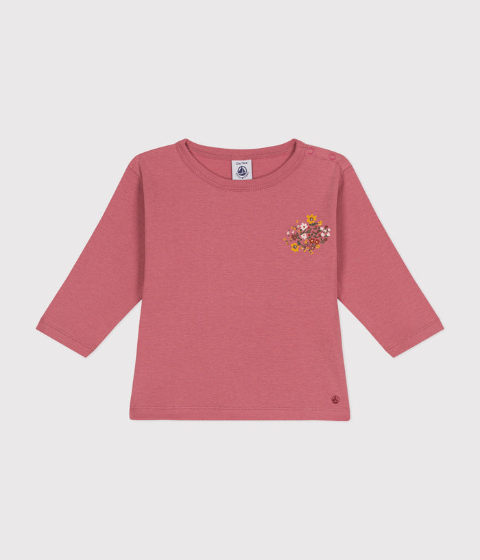 AW24 - A0BPK 03 PINK FALL WINTER 2024/25 FLORAL LONG SLEEVES TEE