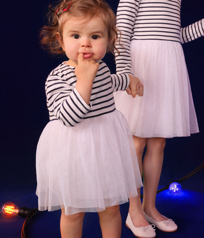 AW24 - A0CUM 01 WHITE NAVY 25% SALE DRESSES FALL WINTER 2024/25 LONG SLEEVES STRIPES