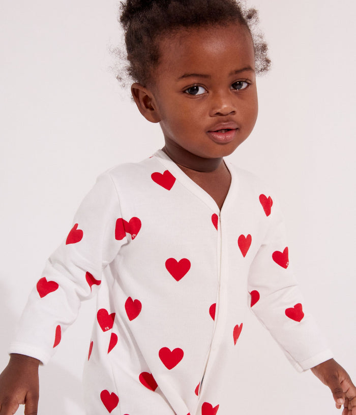 AW25 - A00BT 01 WHITE RED BODYSUITS FALL WINTER 2025/26 HEARTS NEWBORN PERMANENTS