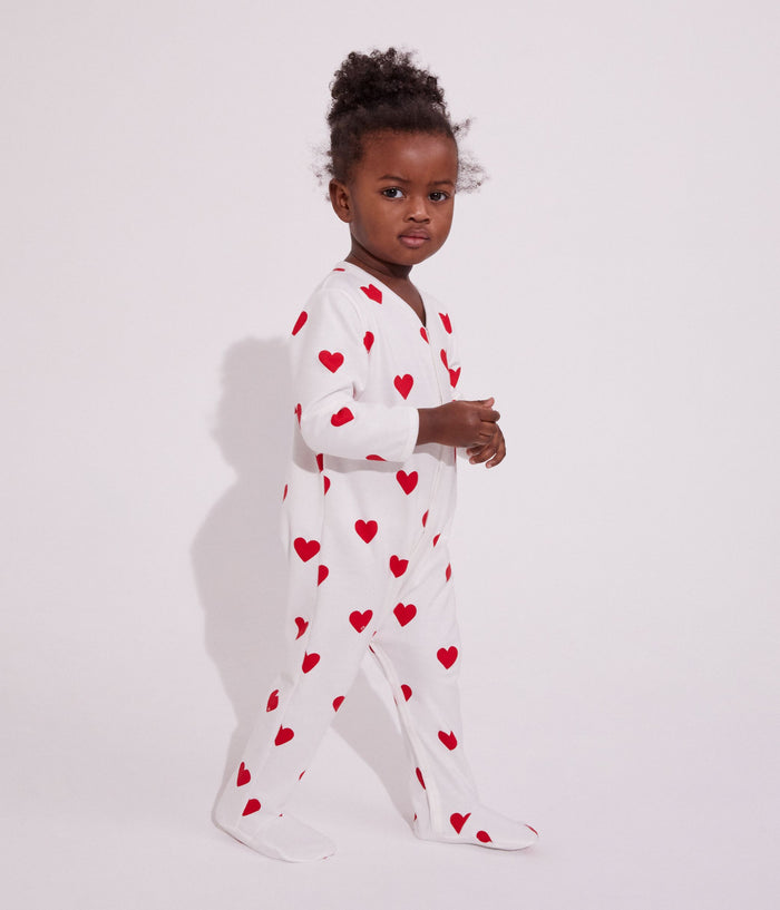 AW25 - A00BT 01 WHITE RED BODYSUITS FALL WINTER 2025/26 HEARTS NEWBORN PERMANENTS