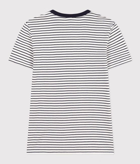 AW25 - A0BOL 04 WHITE NAVY SHORT SLEEVES FALL WINTER 2025/26 ICONIC PERMANENTS STRIPES T-SHIRTS TOPS