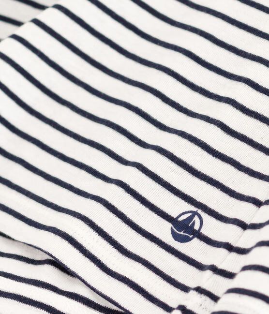 AW25 - A0BOL 04 WHITE NAVY SHORT SLEEVES FALL WINTER 2025/26 ICONIC PERMANENTS STRIPES T-SHIRTS TOPS