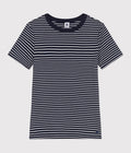 AW25 - A0D3Q 01 NAVY WHITE SHORT SLEEVES CREWNECK TEE FALL WINTER 2025/26 ICONIC STRIPES