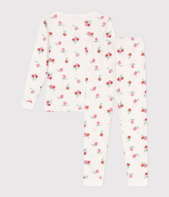 AW25 - A0D77 02 WHITE FRUIT FALL WINTER 2025/26 LONG SLEEVES PYJAMAS