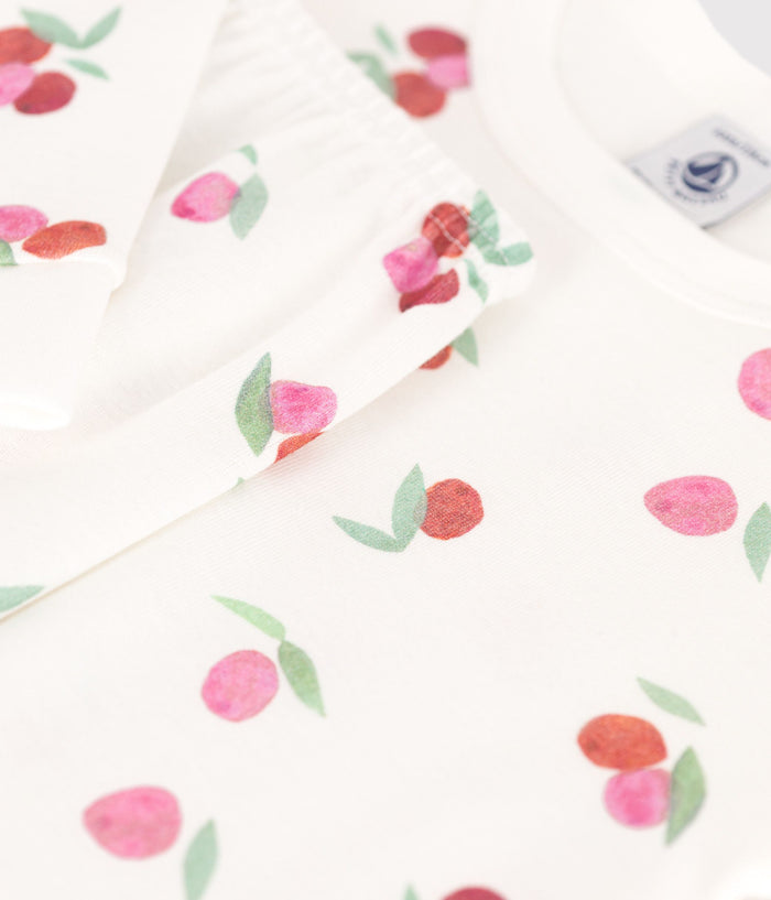 AW25 - A0D77 02 WHITE FRUIT FALL WINTER 2025/26 LONG SLEEVES PYJAMAS