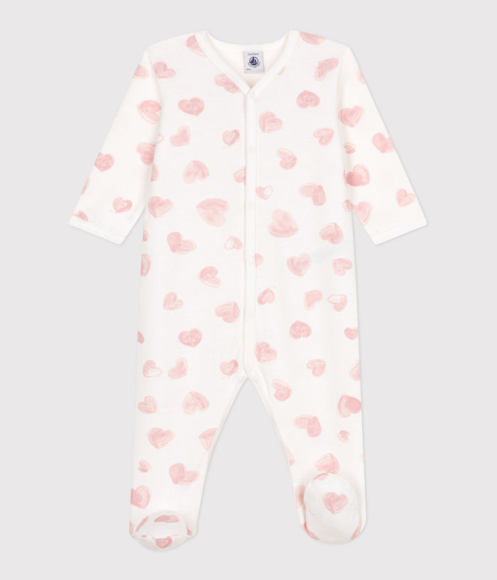 AW25 - A0DVS 04 WHITE PINK BODYSUITS FALL WINTER 2025/26 HEARTS NEWBORN