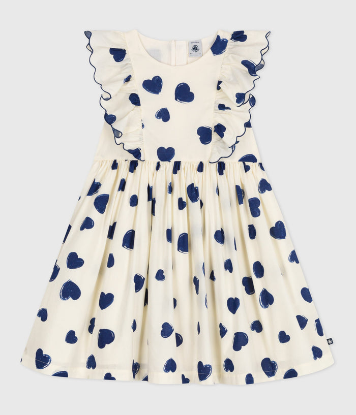 AW25 - A0E1Q 01 CREAM NAVY DRESSES FALL WINTER 2025/26 HEARTS
