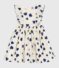 AW25 - A0E1Q 01 CREAM NAVY DRESSES FALL WINTER 2025/26 HEARTS
